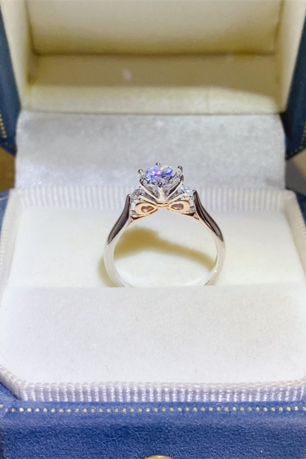 2 Carat Moissanite Pure Sterling Silver Ring - Sparkala