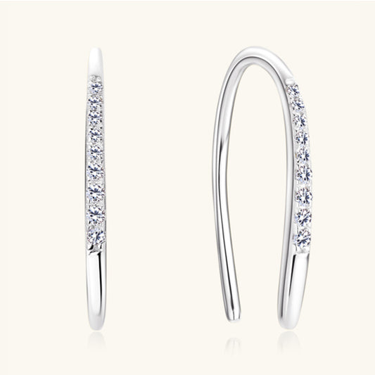 Sparkala™ Pure Sterling Silver U Shape Earrings