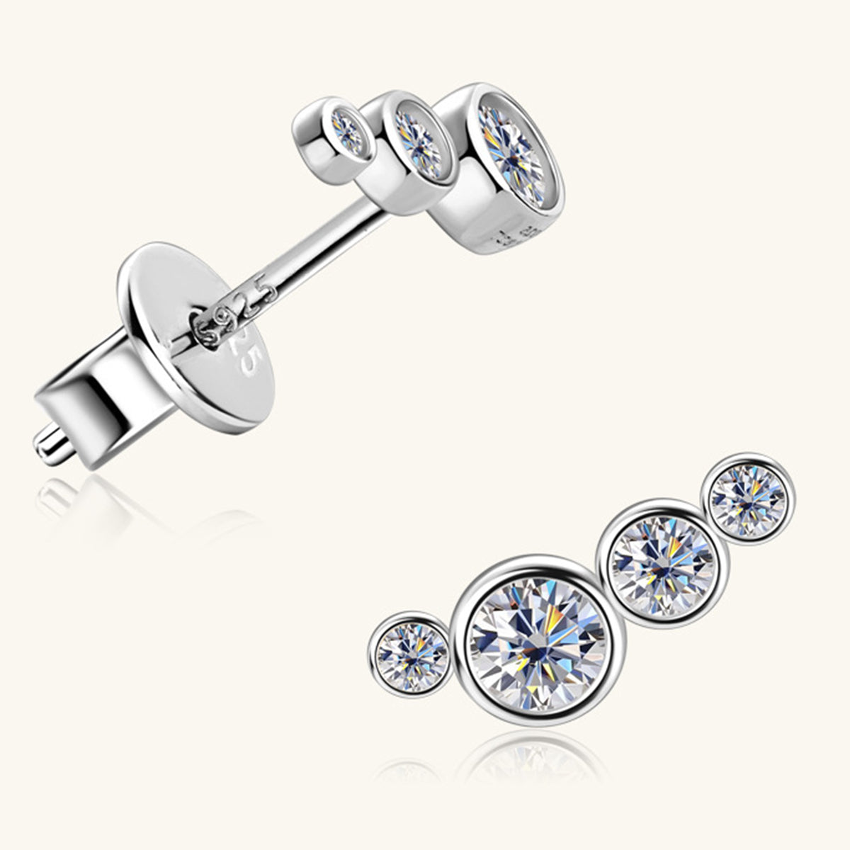 Sparkala™ Pure Sterling Silver Stud Earrings