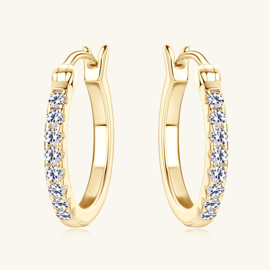 Pure Sterling Silver Sparkala™ Huggie Earrings