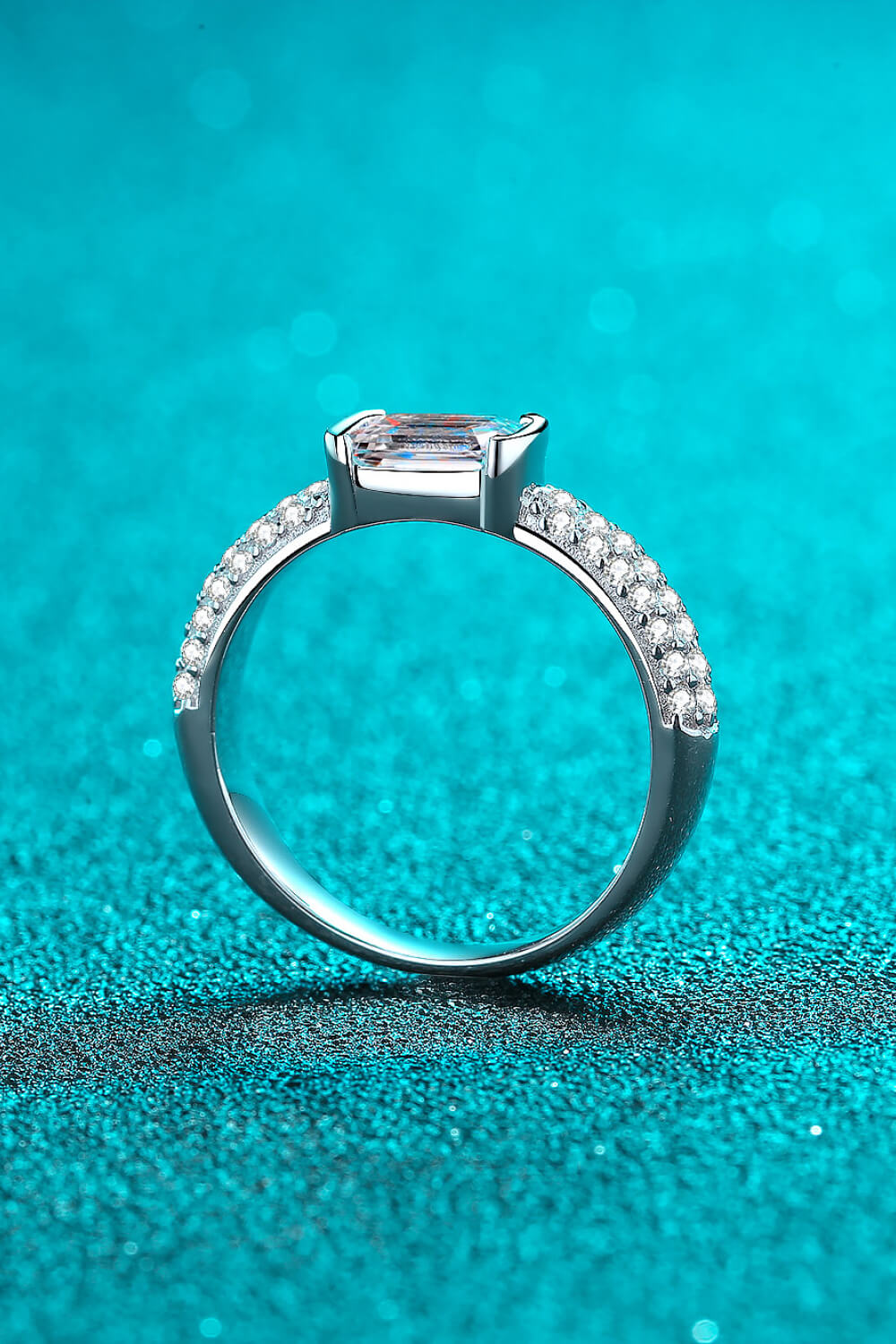 Rhodium-Plated Pure Sterling Silver Ring