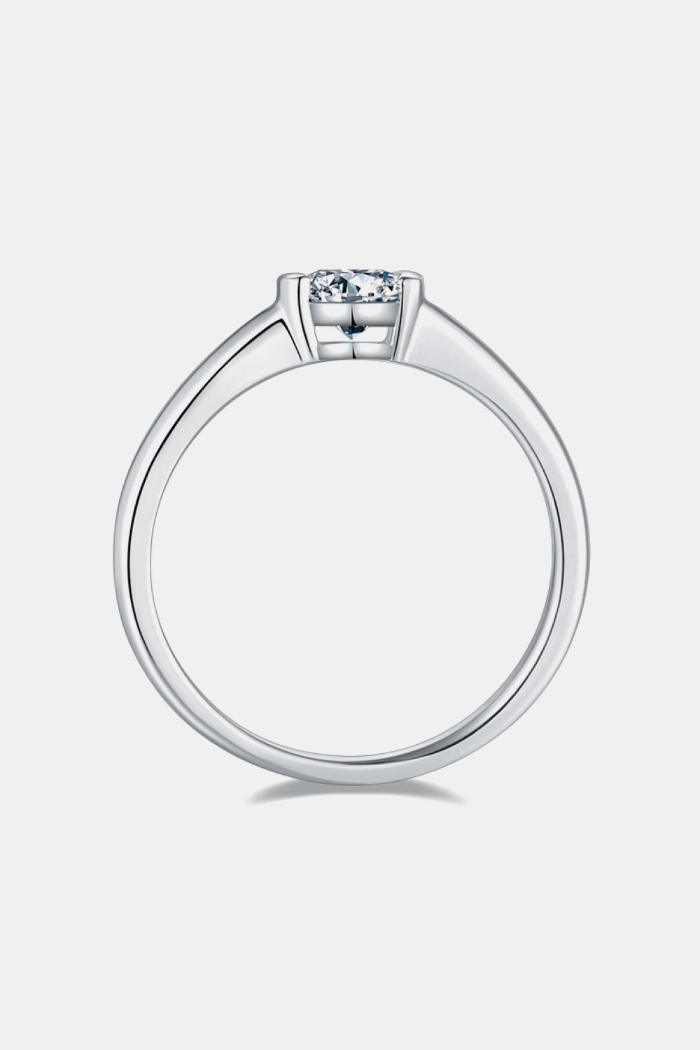 Brilliant Round Cut Sparkala™ Moissanite Platinum Over Pure Sterling Silver Solitaire Ring