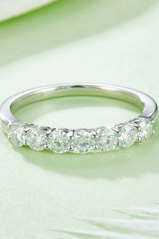 Sparkala™ Platinum-Plated Half-Eternity Ring