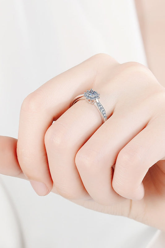 Sparkala™ Rhodium-Plated Snowflake Ring