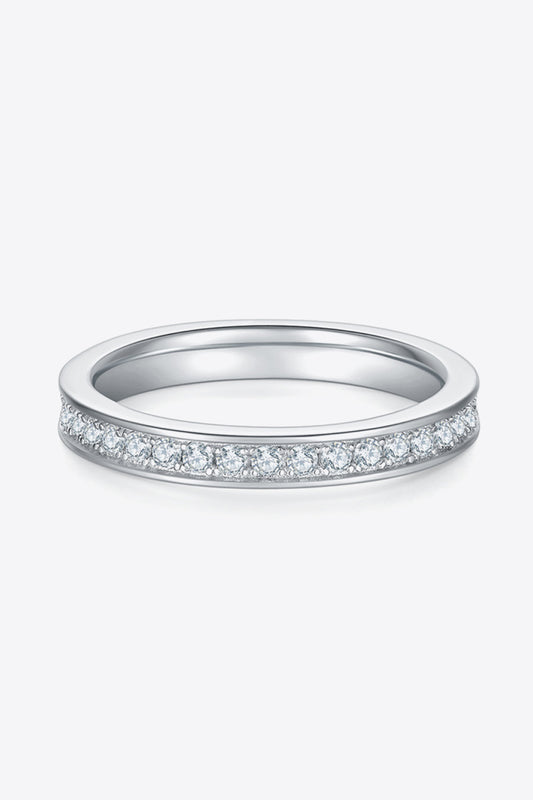 Unexplained Words Sparkala™ Eternity Ring (Platinum Over Pure Sterling Silver)