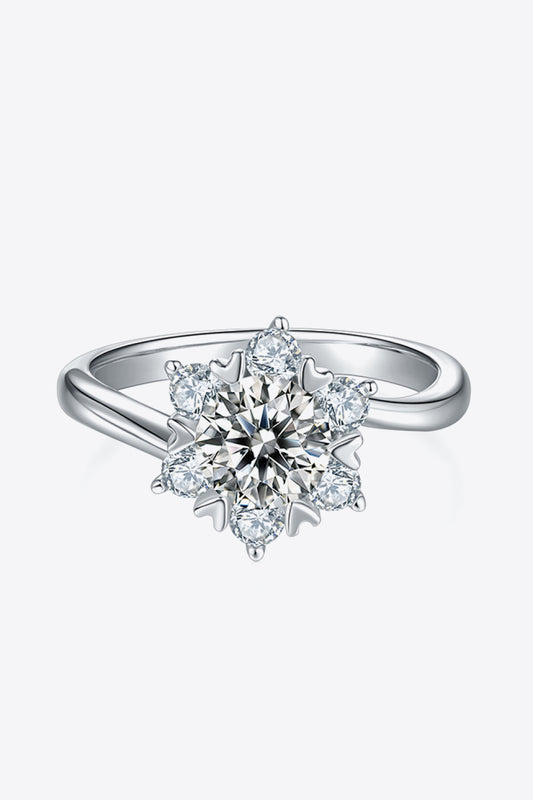 Adored 1 Carat Sparkala™ Platinum Over Pure Sterling Silver Cluster Ring