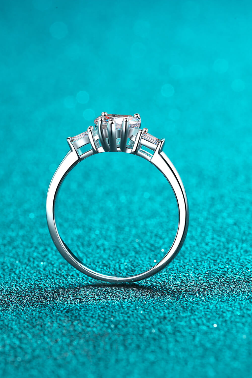 1.2 Carat Moissanite Heart Ring - Sparkala