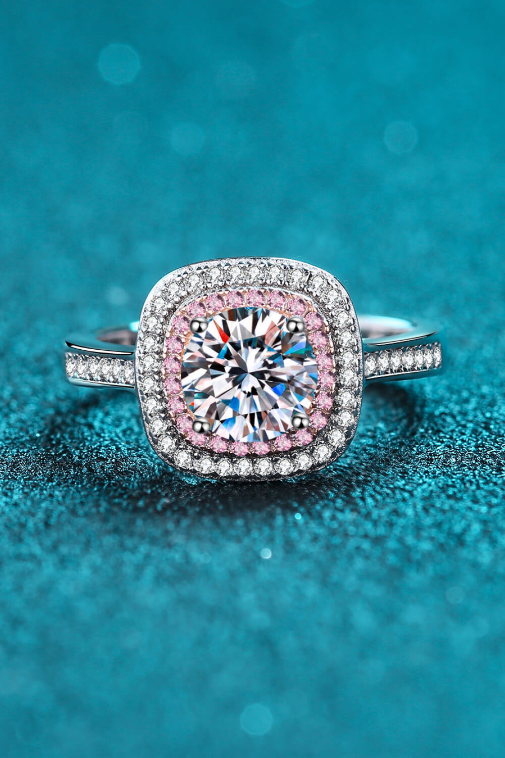 Need You Now Pink Sparkala™ Ring (Rhodium Over Pure Sterling Silver)