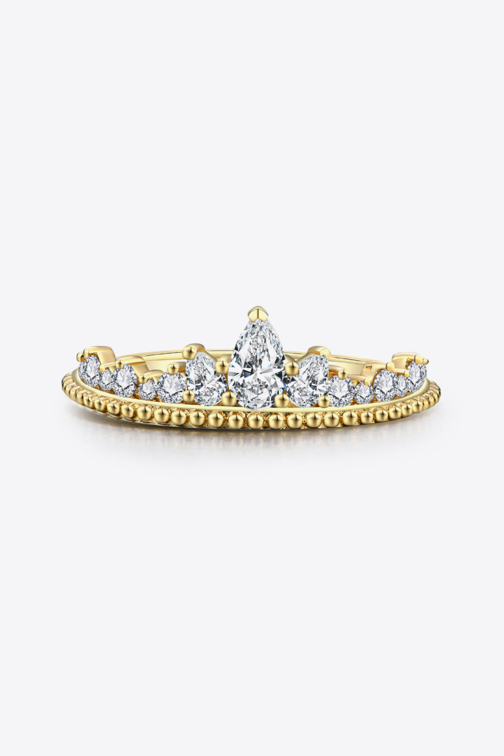 Crown Shape Sparkala™ Moissanite Ring