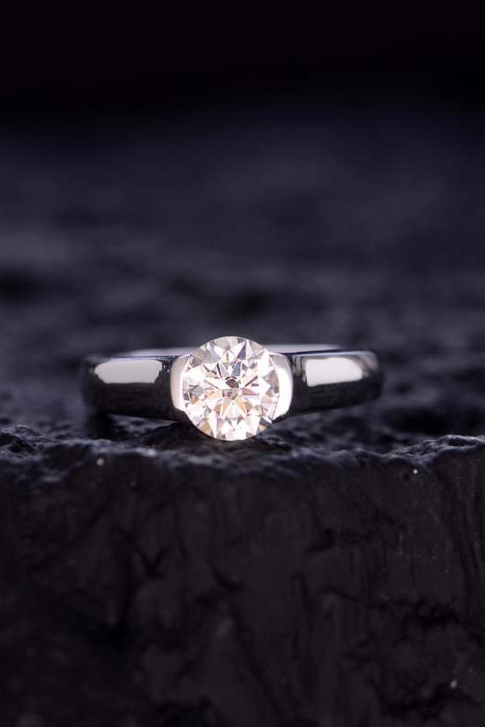 1.5 Carat Moissanite Pure Sterling Silver Ring - Sparkala