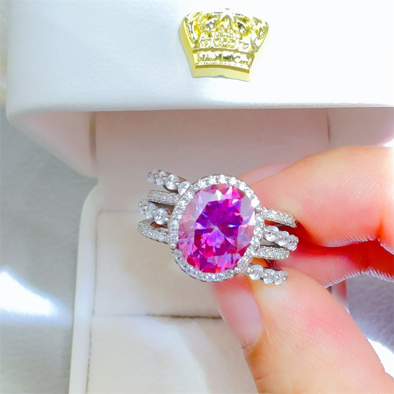 3 Carat Sparkala™ Moissanite 925 Sterling Silver Ring