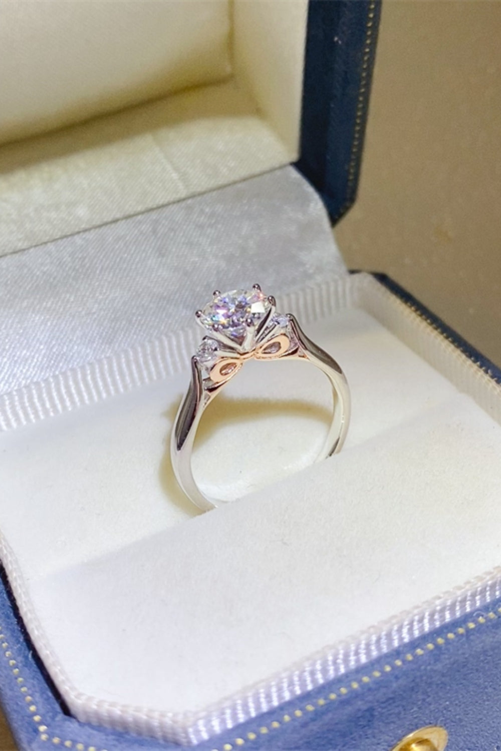 2 Carat Moissanite Pure Sterling Silver Ring - Sparkala