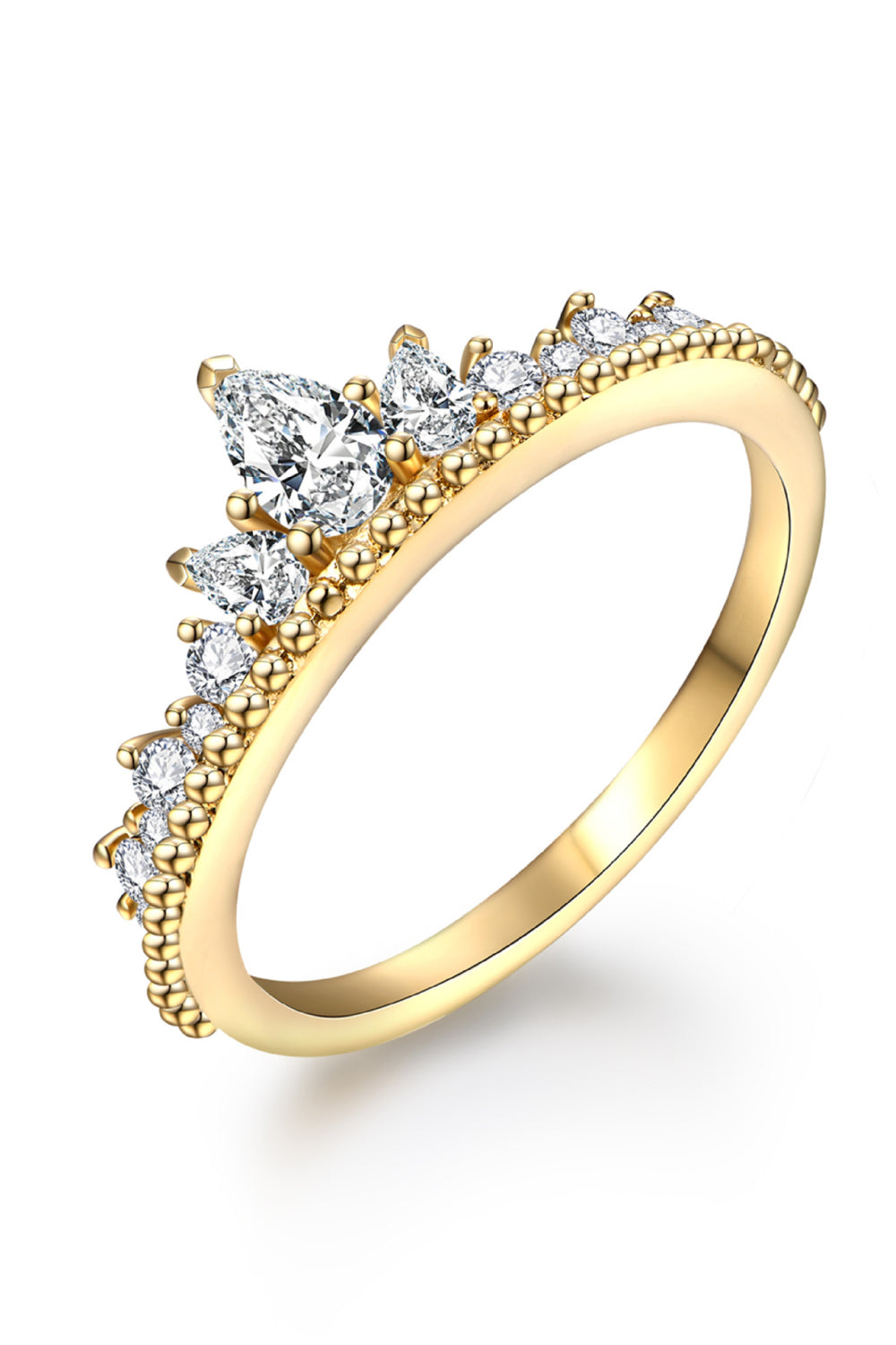 Crown Shape Sparkala™ Moissanite Ring