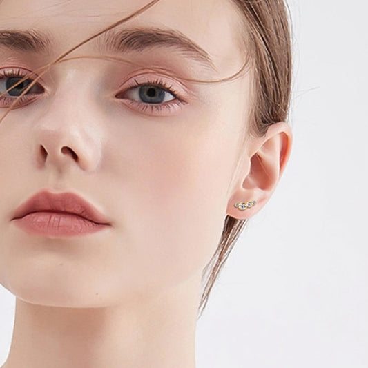 Sparkala™ Pure Sterling Silver Stud Earrings