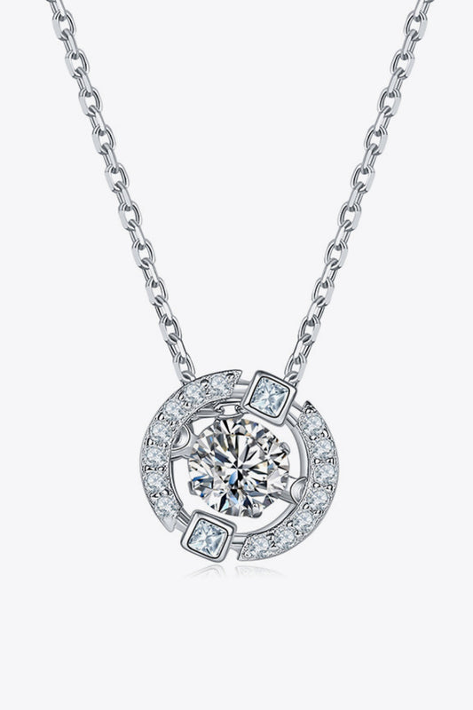 Sparkala™ Pendant Chain-Link Necklace (Platinum-Plated Fine Silver)
