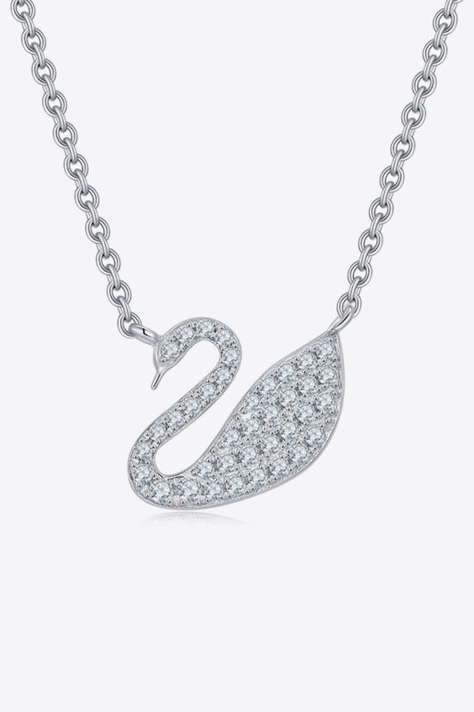 Sparkala™ Swan Platinum-Plated 925 Sterling Silver Necklace