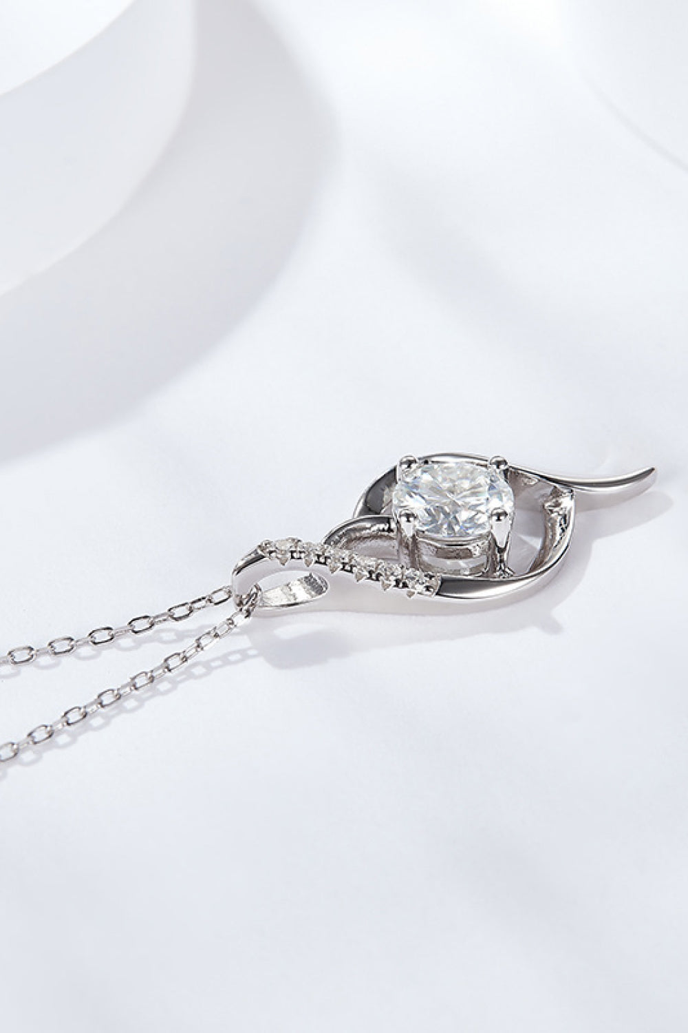 Platinum-Plated 1 Carat Sparkala™ Moissanite Pendant Necklace