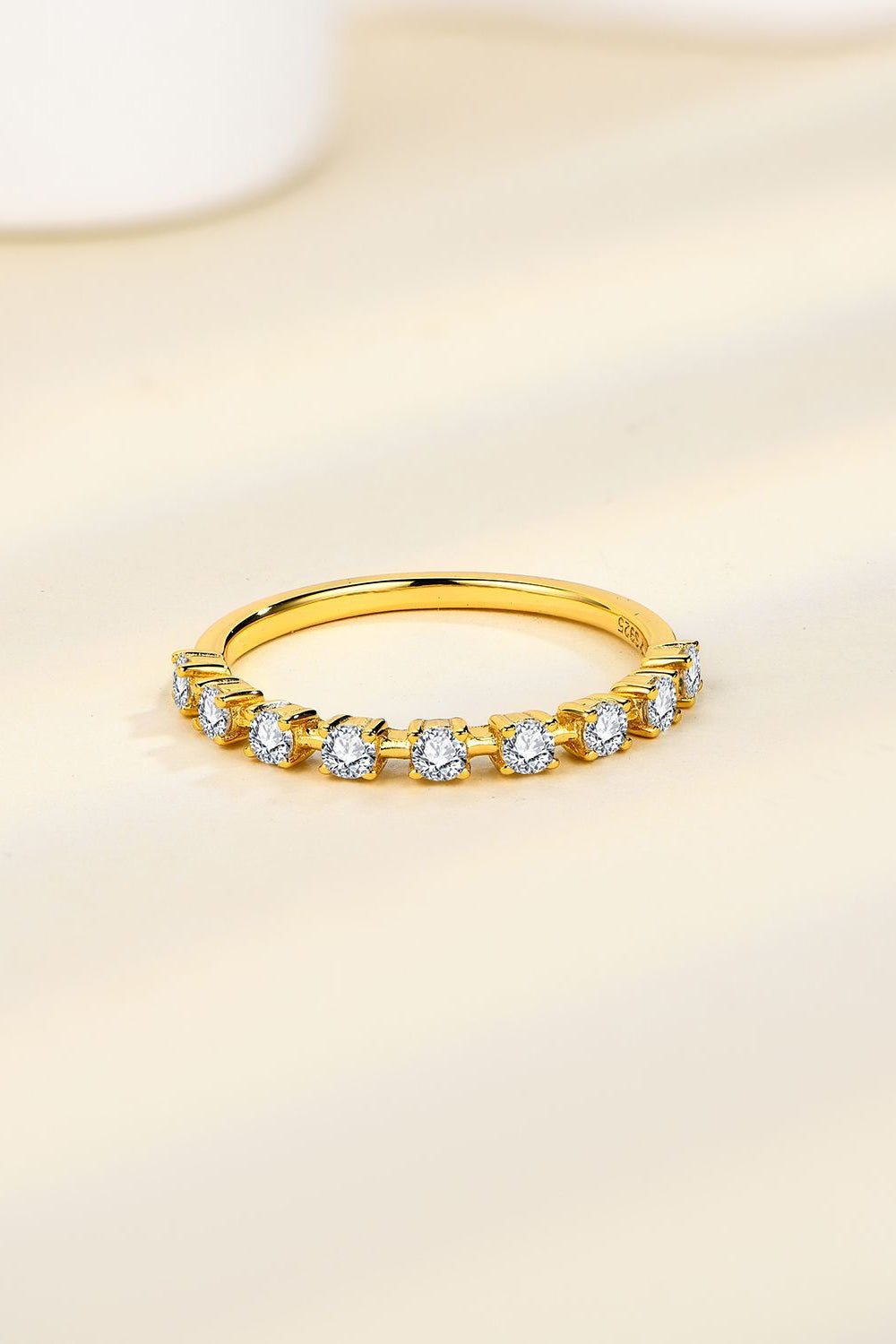 Sparkala™ Moissanite 925 14K gold-plated Sterling Silver Ring