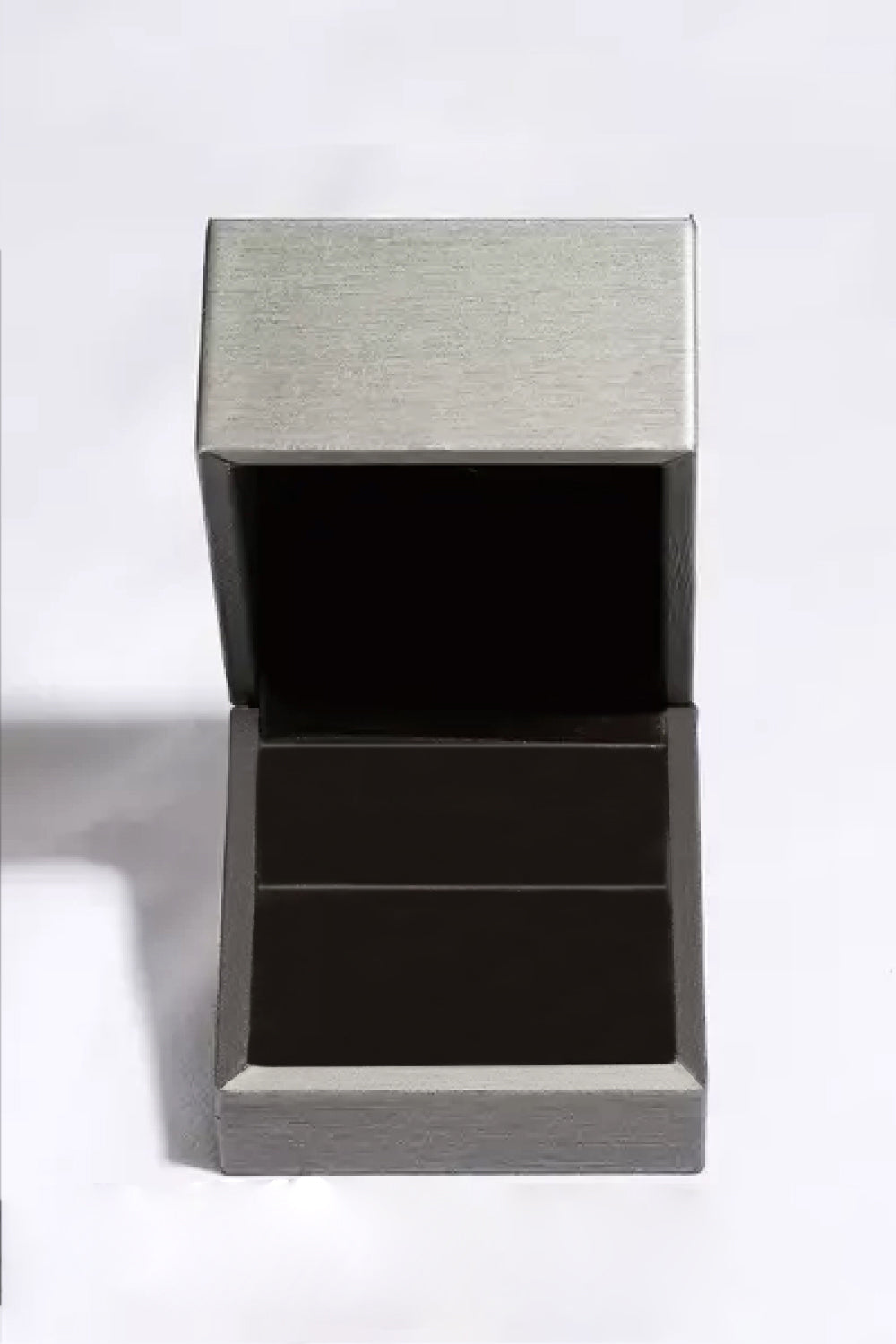 1 Carat Purple Moissanite Platinum-Plated Square Ring - Sparkala