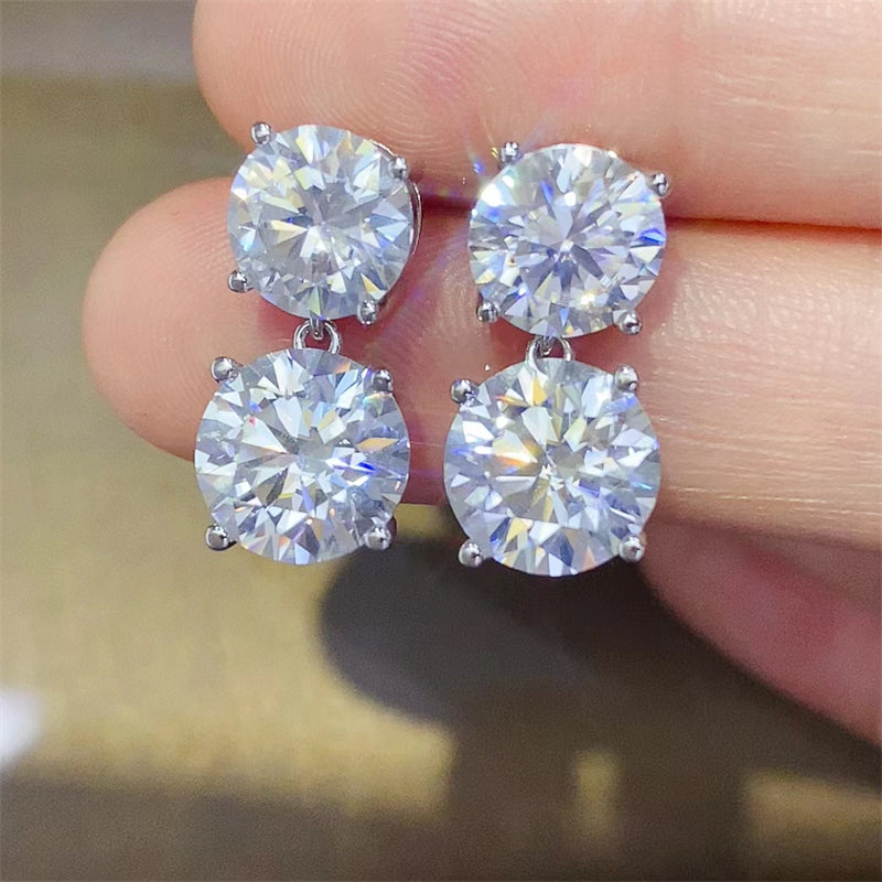 10 Carat Sparkala™ Moissanite 925 Sterling Silver Earrings