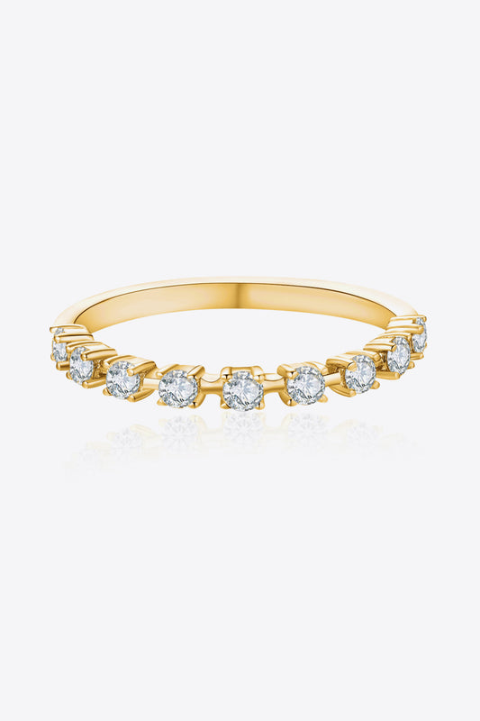 Sparkala™ Moissanite 925 14K gold-plated Sterling Silver Ring