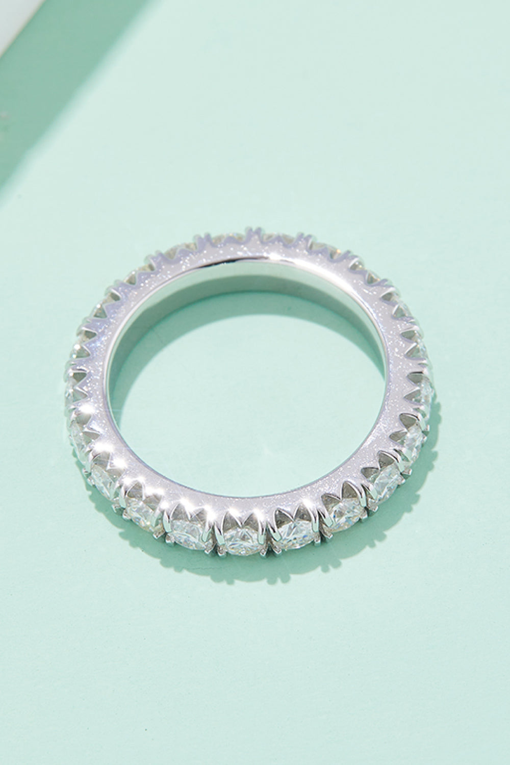 Adored 2.3 Carat Sparkala™ Moissanite 925 Sterling Silver Eternity Ring