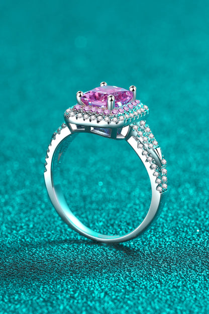 Can't Stop Your Shine 2 Carat Emerald-Cut Moissanite Ring (Yellow, Pink, or Clear)