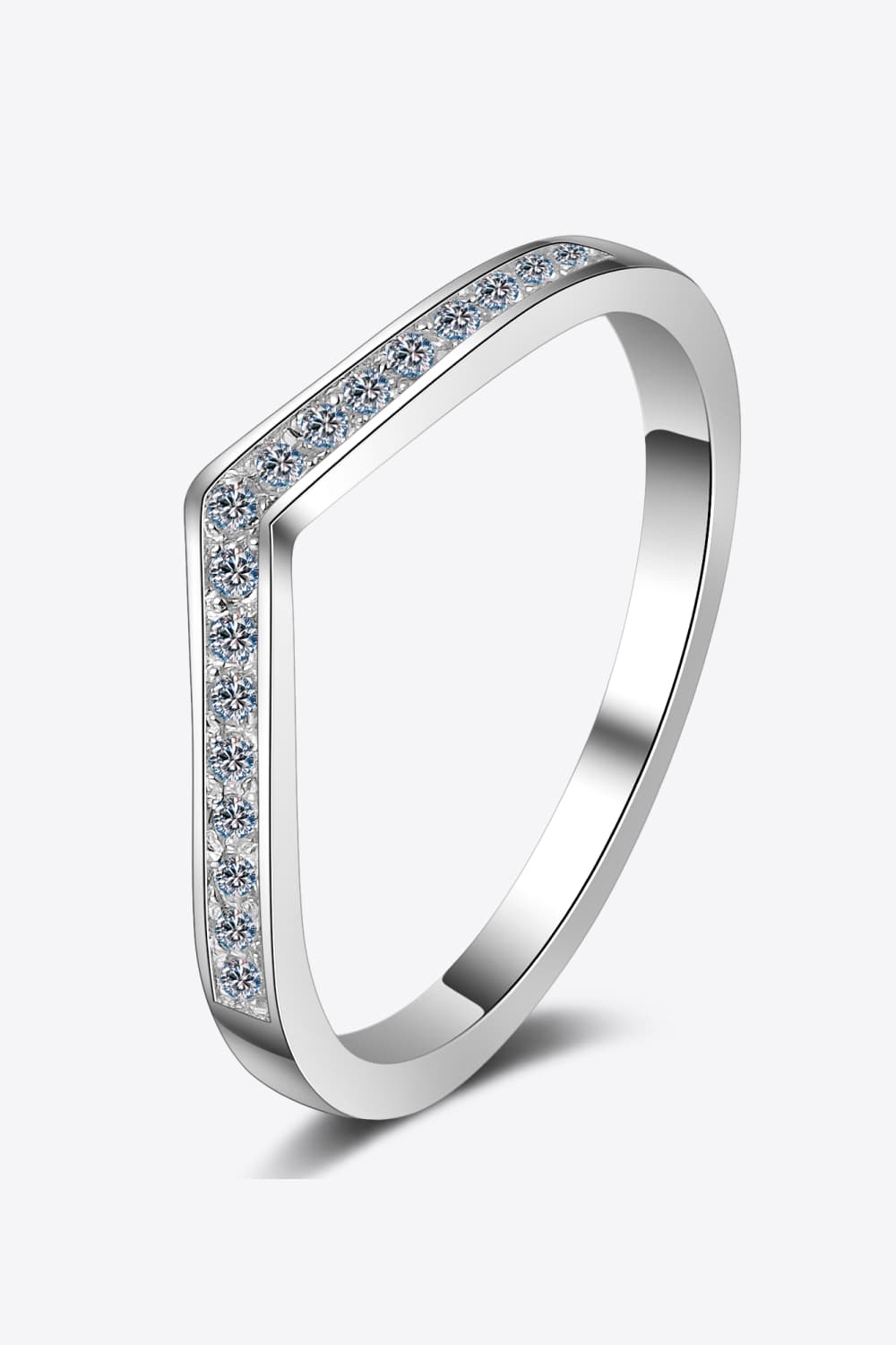 Minimalist Sparkala™ Moissanite Rhodium-Plated Ring