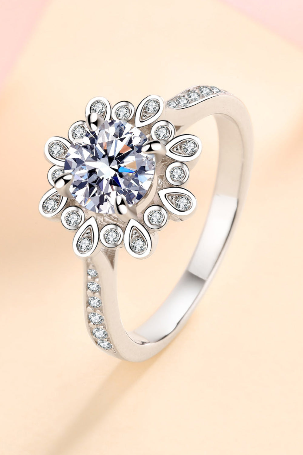 Can't Stop Your Shine Pure Sterling Silver Sparkala™ Moissanite Ring