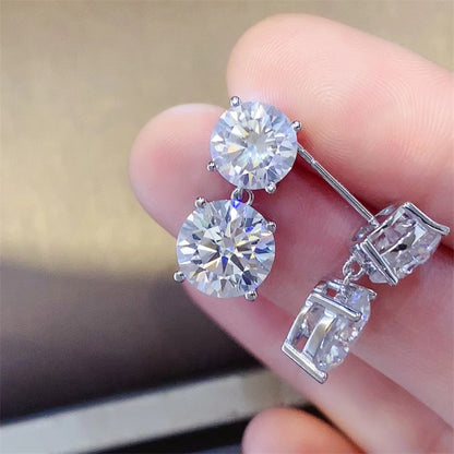 10 Carat Sparkala™ Moissanite 925 Sterling Silver Earrings