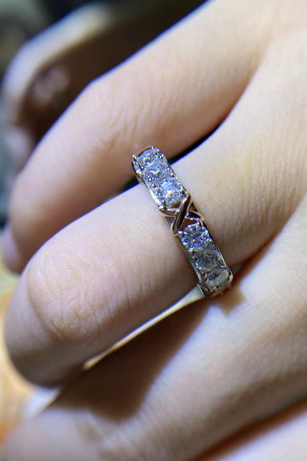 Feel The Joy 1.5 Carat Moissanite Eternity Ring - Sparkala