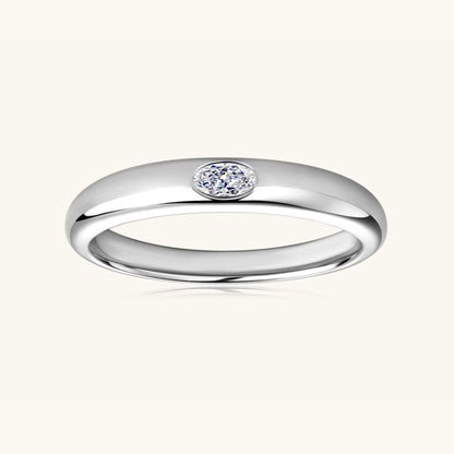 Pure Sterling Silver Inlaid Sparkala™ Moissanite Ring