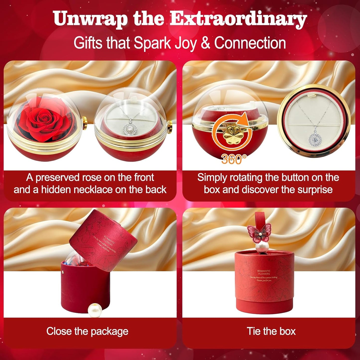 1 Carat Moissanite Necklace with Forever Rose™