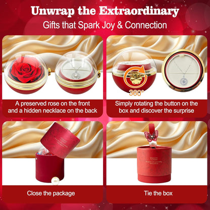 1 Carat Moissanite Necklace with Forever Rose™