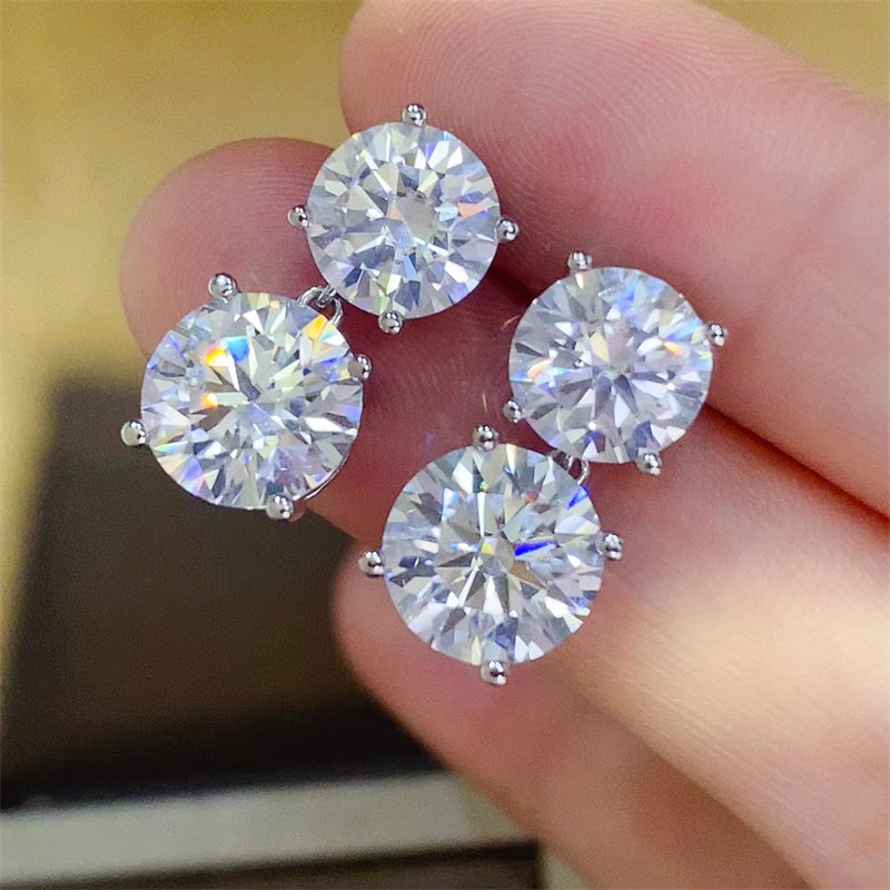 10 Carat Sparkala™ Moissanite 925 Sterling Silver Earrings