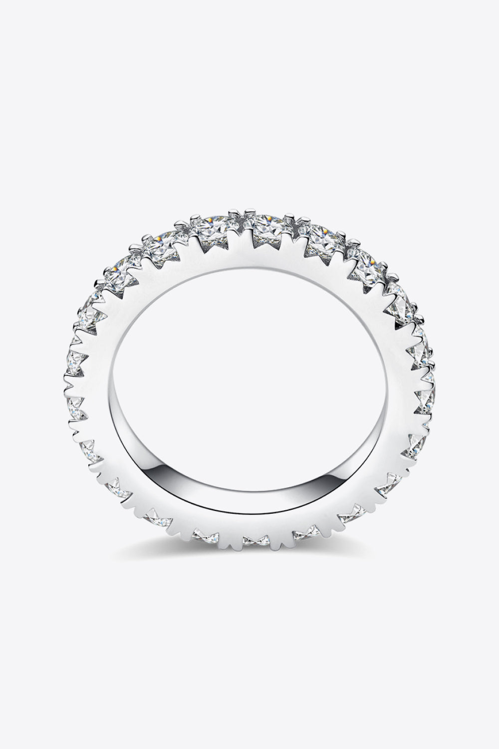 Adored 2.3 Carat Sparkala™ Moissanite 925 Sterling Silver Eternity Ring