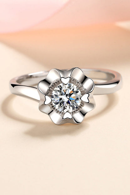 Life Is So Good Sparkala™ Moissanite Ring (Rhodium Over Pure Sterling Silver)