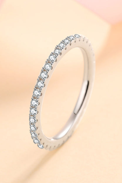 Curious Time Pure Sterling Silver Sparkala™ Moissanite Ring