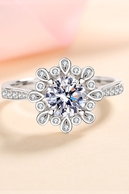 Can't Stop Your Shine Pure Sterling Silver Sparkala™ Moissanite Ring