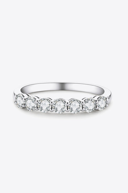 Can't Stop Your Shine 7 Stone Sparkala™ Moissanite Ring (Platinum Over Pure Sterling Silver)