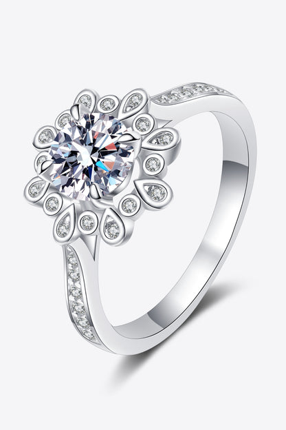 Can't Stop Your Shine Pure Sterling Silver Sparkala™ Moissanite Ring