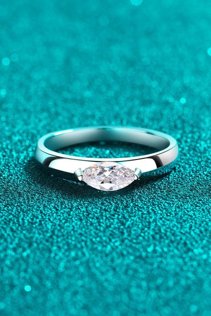 Sparkala™ Moissanite Rhodium-Plated Ring