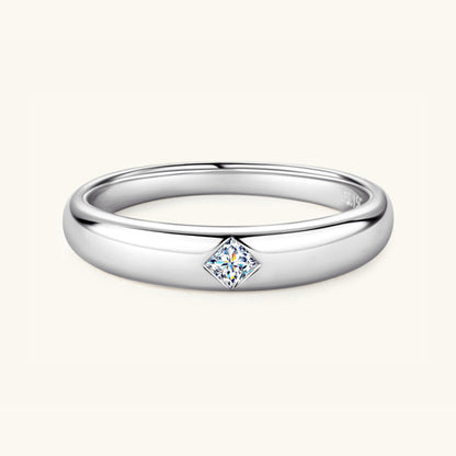 Pure Sterling Silver Inlaid Sparkala™ Moissanite Ring