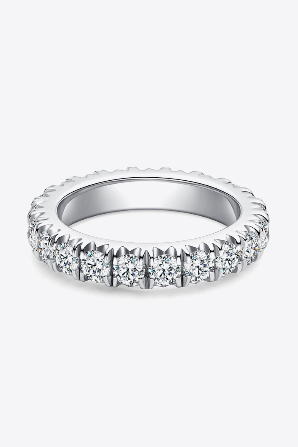 Adored 2.3 Carat Sparkala™ Moissanite 925 Sterling Silver Eternity Ring