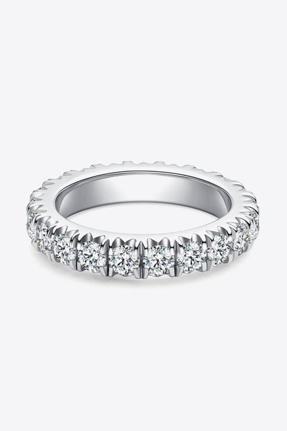 Adored 2.3 Carat Sparkala™ Moissanite 925 Sterling Silver Eternity Ring