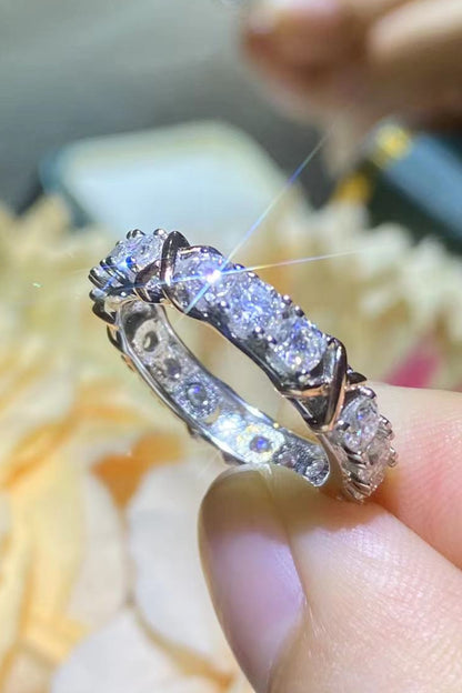 Feel The Joy 1.5 Carat Moissanite Eternity Ring - Sparkala