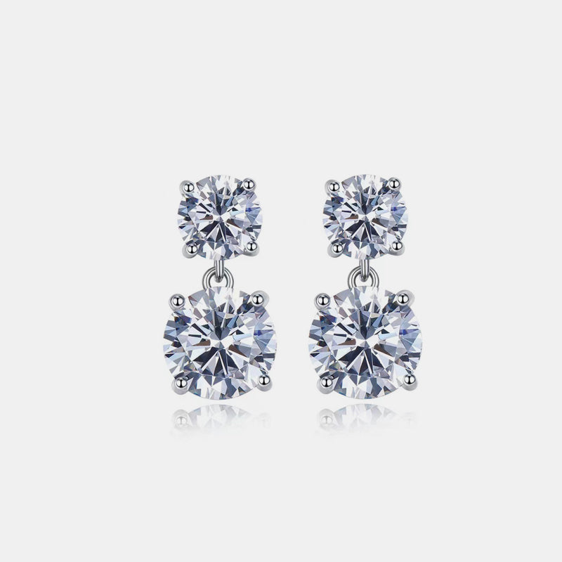 10 Carat Sparkala™ Moissanite 925 Sterling Silver Earrings