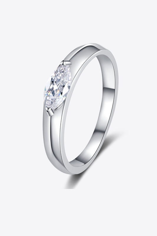 Sparkala™ Moissanite Rhodium-Plated Ring