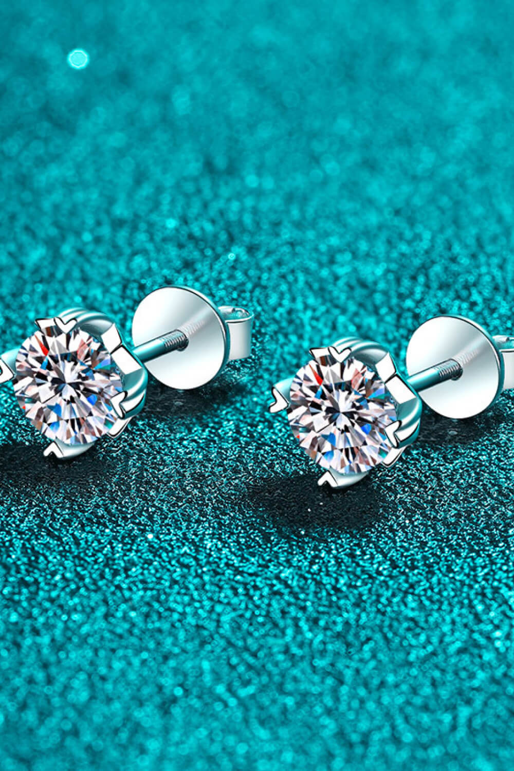 Good Day In My Mind Moissanite Stud Earrings - Sparkala