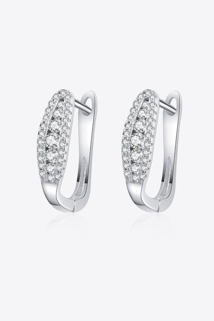 Sparkala™ Moissanite Rhodium-Plated Earrings